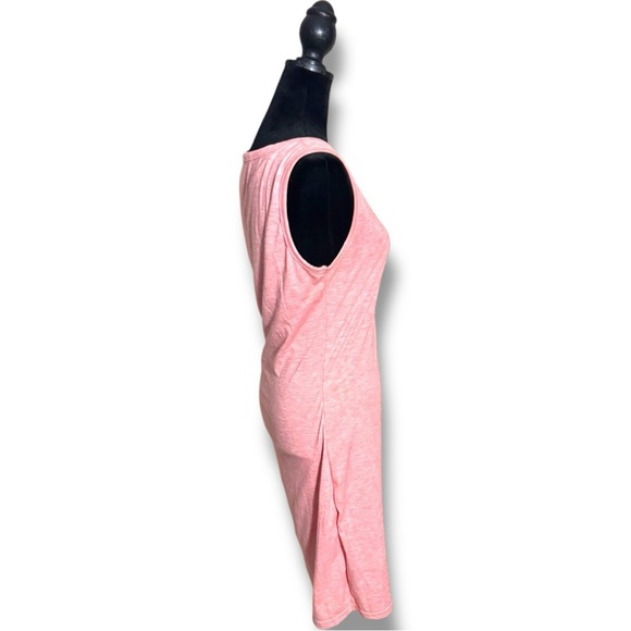 BTFBM Crewneck Rouched Side Pink Sleeveless Mini Dress - Picture 7 of 16